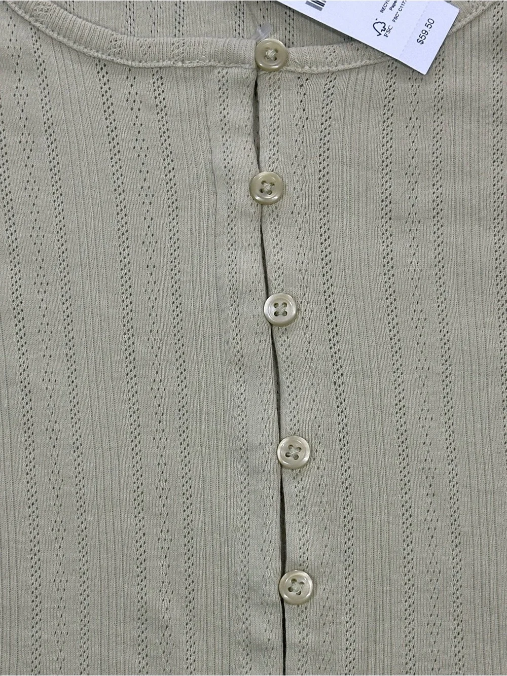 NWT J Crew Pointelle Short-Sleeve Knit Cardigan - Womens Small